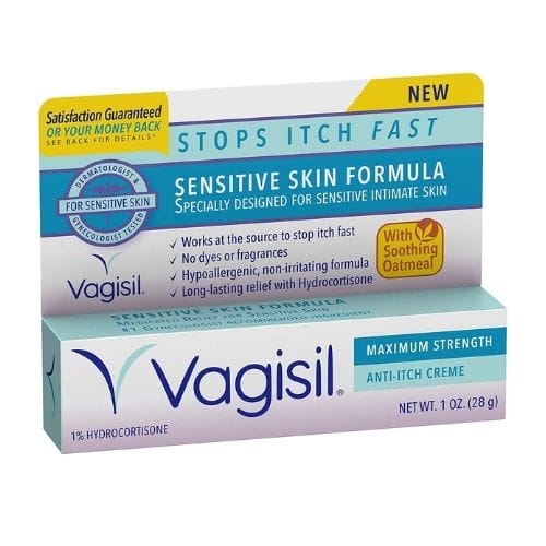 Vagisil Maximum Strength Feminine Anti-Itch Crème for Women - Best Anti Itch Creams for Rashes - DivasHairCare.com