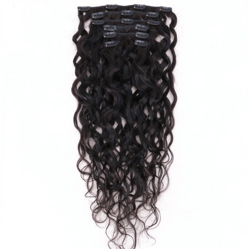Natural Curly Clip in Human Hair Extensions - Best Clip in Extensions for African American Hair - DivasHairCare.com