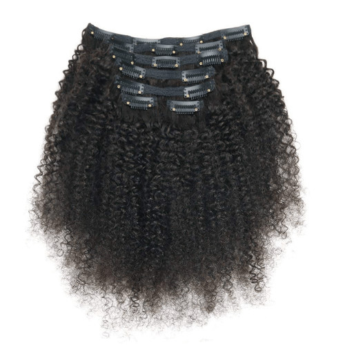 African American Afro Kinky Curly Clip in Hair Extensions - Best Clip in Extensions for African American Hair - DivasHairCare.com