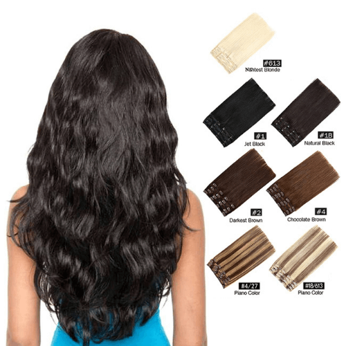 GEELOOK Clip in Hair Extensions - Best Clip in Extensions for African American Hair - DivasHairCare.com
