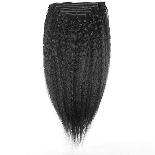 Jet Black African American Hair - Best Clip in Extensions for African American Hair - DivasHairCare.com