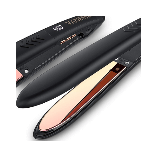 VANESSA Flat Iron Hair Straightener and Curler - Best Clip in Extensions for African American Hair - DivasHairCare.com