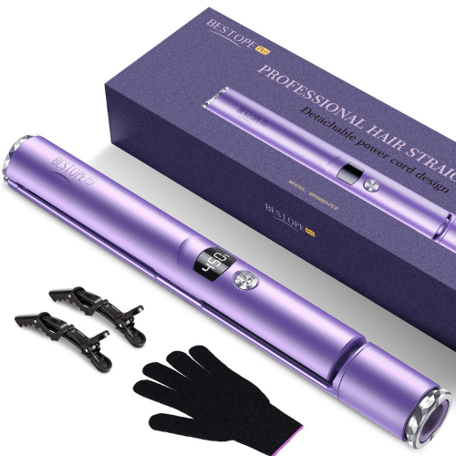 Hair Straightener and Curler 2 in 1 Hair Straightener Hair Styling Iron - Best Clip in Extensions for African American Hair - DivasHairCare.com