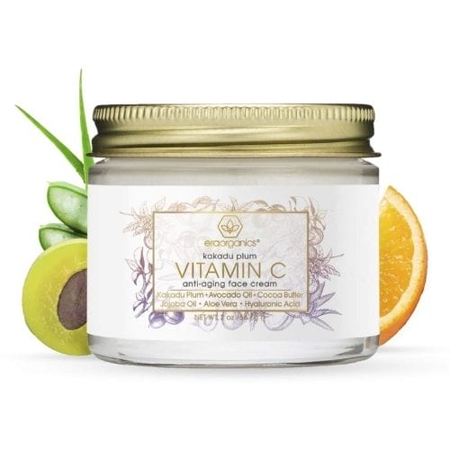 Era Organics Vitamin C Face Moisturizer & Eye Cream - Best Cruelty Free Eye Cream for Dark Circles - DivasHairCare.com