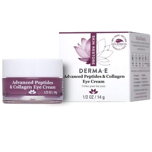 DERMA-E advanced Peptide & Collagen Eye Cream - Best Cruelty Free Eye Cream for Dark Circles - DivasHairCare.com