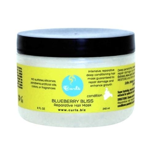 Curls Blueberry Bliss Reparative Hair Mask - Best Deep Conditioner for Relaxed Hair - Divashaircare.com