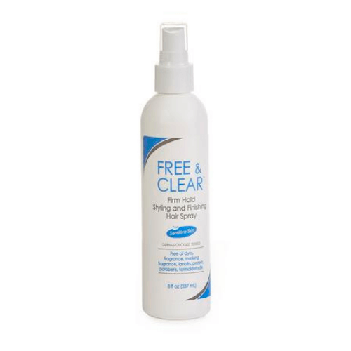 Free & Clear Firm Hold Hairspray - Best Hairspray For Curly Hair - Divashaircare.com