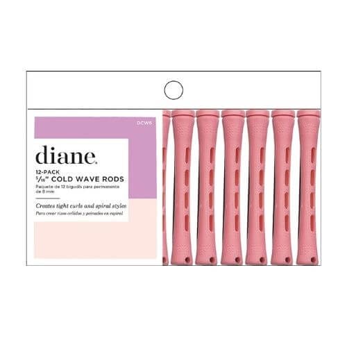 Diane Cold Wave Rods, Pink - Best Hot Rollers For Short Hair - DivasHairCare.com