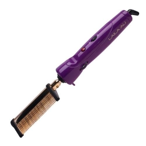 Laila Ali Gold Plated Heated Styling Comb - Best Pressing Cream for Natural Hair - DivasHairCare.com