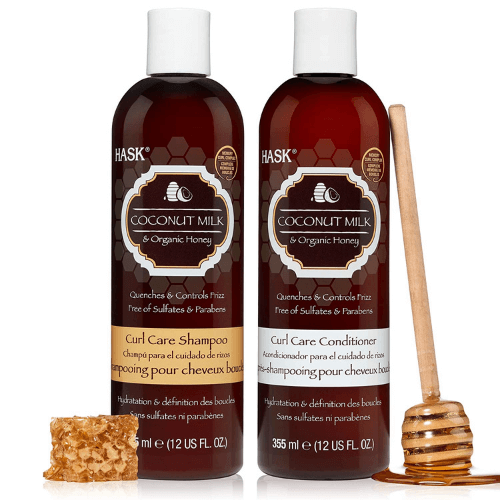 HASK COCONUT MILK + HONEY Shampoo and Conditioner Set Curl Care - Best Shampoo For Permed Hair - Divashaircare.com