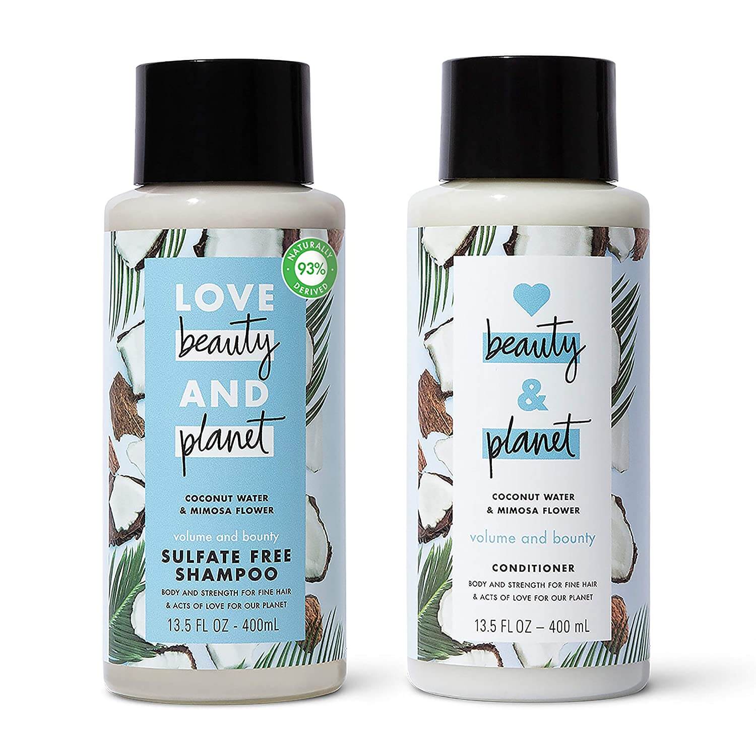 Love Beauty and Planet Volume and Bounty Thickening Shampoo and Conditioner - Best Shampoo For Permed Hair - Divashaircare.com