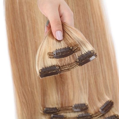 Double Weft 100% Remy Human Curl Clip in Extensions - Best Extensions For Very Short Hair - DivasHairCare.com