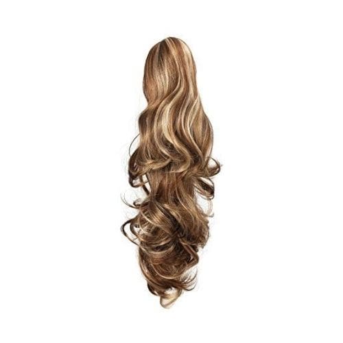 OneDor 20" Curly Synthetic Clip In Claw Drawstring Ponytail Hair Extension - Best Extensions For Very Short Curl - DivasHairCare.com