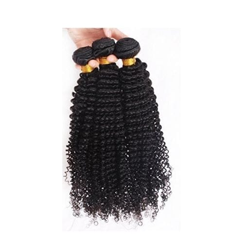 Mike & Mary Brazilian Virgin Kinky Curly Hair Weave 3 Bundles - Best Extensions For Very Short Hair - DivasHairCare.com